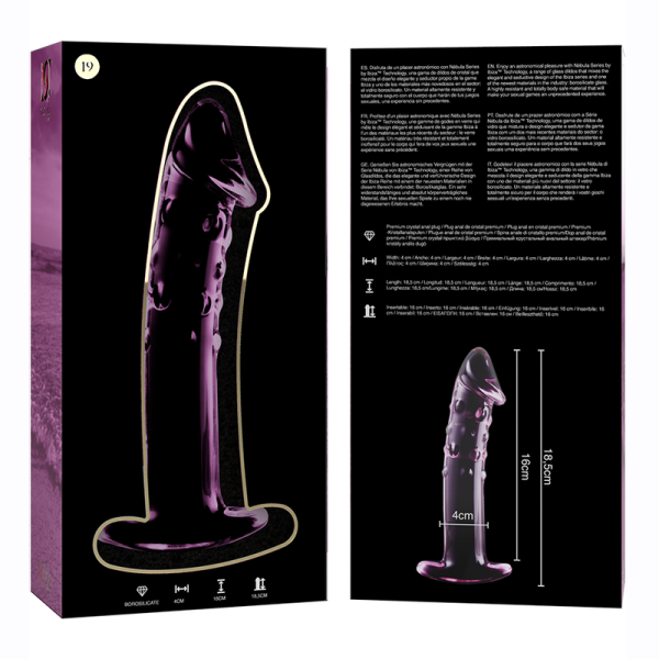 PLUG ANAL CRISTAL NEBULA #19 (ROSA) | 18,5CM