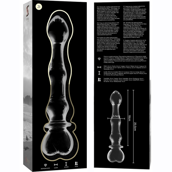PLUG ANAL CRISTAL NEBULA #21 (TRANSPARENTE) | 20,5CM