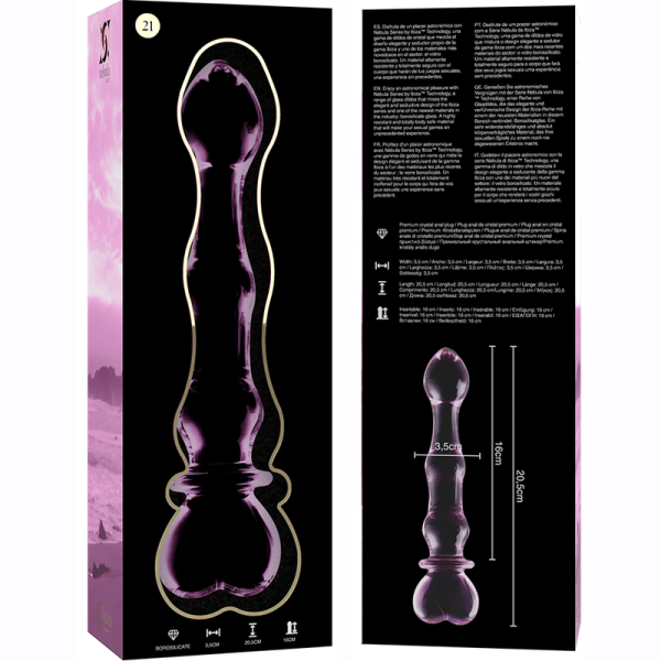 PLUG ANAL CRISTAL NEBULA #21 (ROSA) | 20,5CM