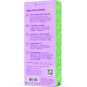 VIBRADOR COM AQUECIMENTO BGEE HEAT (LILÁS) - Image 5