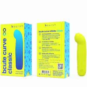 VIBRADOR DO PONTO G BCUTE CURVE INFINITE CLASSIC (AMARELO) - Image 3