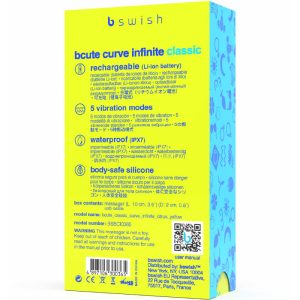 VIBRADOR DO PONTO G BCUTE CURVE INFINITE CLASSIC (AMARELO) - Image 5