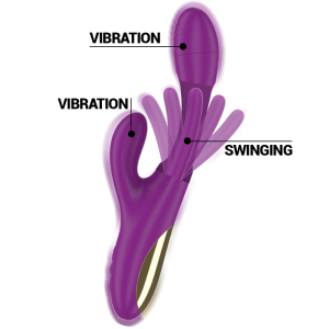 VIBRADOR RABBIT APOLO COM LÍNGUA (ROXO) - Image 3