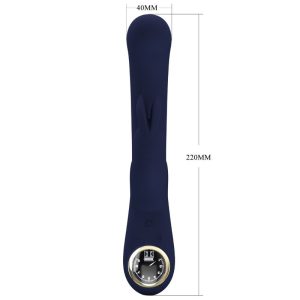 VIBRADOR RABBIT LAMAR COM MINI ECRÃ (AZUL) - Image 6