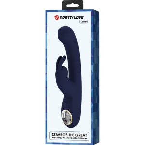 VIBRADOR RABBIT LAMAR COM MINI ECRÃ (AZUL) - Image 9