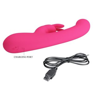 VIBRADOR RABBIT LAMAR COM MINI ECRÃ (ROSA) - Image 7