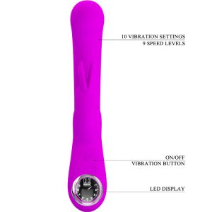 VIBRADOR RABBIT LAMAR COM MINI ECRÃ (ROXO) - Image 8