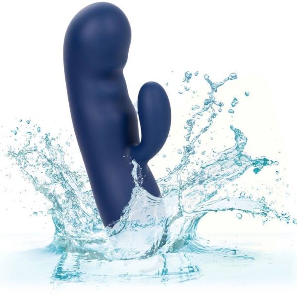 VIBRADOR RABBIT CASHMERE SILK DUO (AZUL)