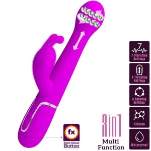 VIBRADOR RABBIT 3 EM 1 DEJON MULTIFUNÇÃO (ROXO) - Image 10