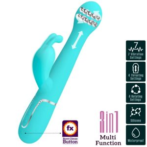 VIBRADOR RABBIT 3 EM 1 DEJON MULTIFUNÇÃO (AQUA) - Image 10