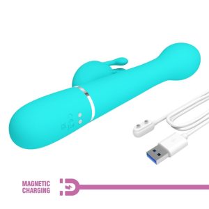 VIBRADOR RABBIT 3 EM 1 DEJON MULTIFUNÇÃO (AQUA) - Image 9