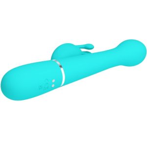 VIBRADOR RABBIT 3 EM 1 DEJON MULTIFUNÇÃO (AQUA) - Image 4