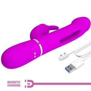 VIBRADOR RABBIT 3 EM 1 COM LÍNGUA KAMPAS (ROXO) - Image 9