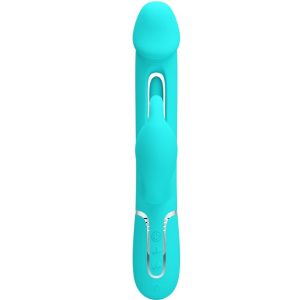 VIBRADOR RABBIT 3 EM 1 COM LÍNGUA KAMPAS (AQUA) - Image 2