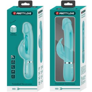 VIBRADOR RABBIT 3 EM 1 COM LÍNGUA KAMPAS (AQUA) - Image 11