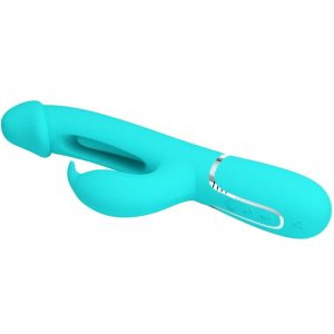 VIBRADOR RABBIT 3 EM 1 COM LÍNGUA KAMPAS (AQUA) - Image 5