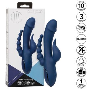 VIBRADOR RABBIT TRIPLE ORGASM (AZUL) - Image 2