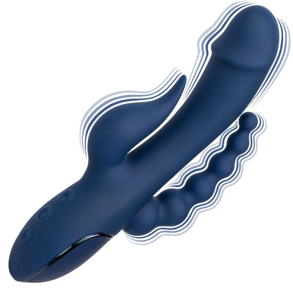 VIBRADOR RABBIT TRIPLE ORGASM (AZUL)