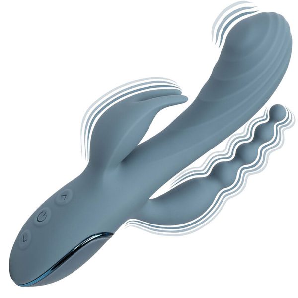 VIBRADOR RABBIT TRIPLE ECSTASY (CINZENTO)