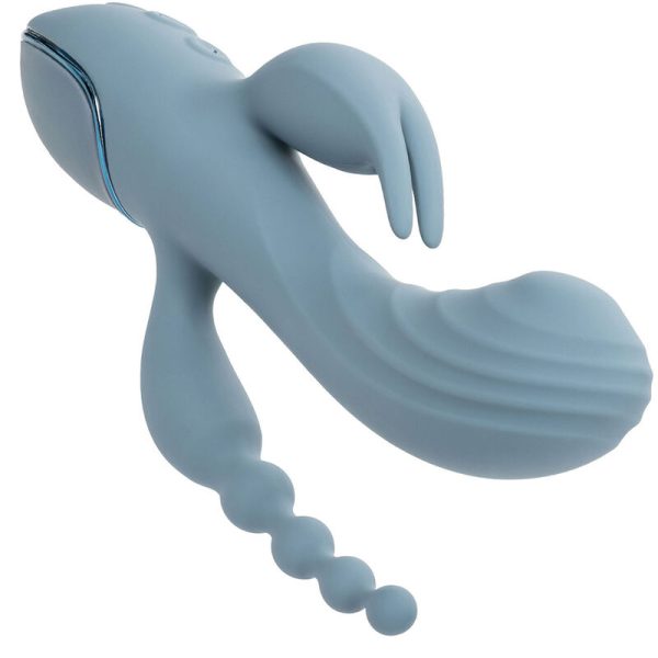 VIBRADOR RABBIT TRIPLE ECSTASY (CINZENTO)