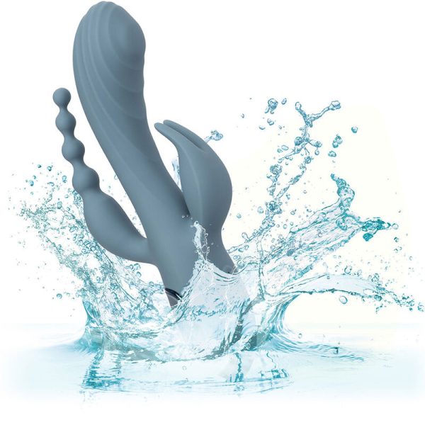 VIBRADOR RABBIT TRIPLE ECSTASY (CINZENTO)