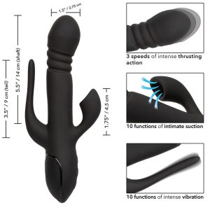 VIBRADOR RABBIT TRIPLE EUPHORIA (PRETO) - Image 9
