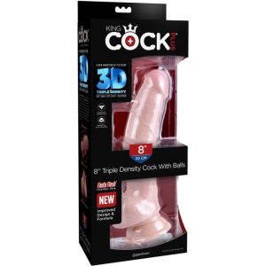 DILDO REALÍSTICO KING COCK TRIPLE DENSITY | 18.4 CM - Image 8
