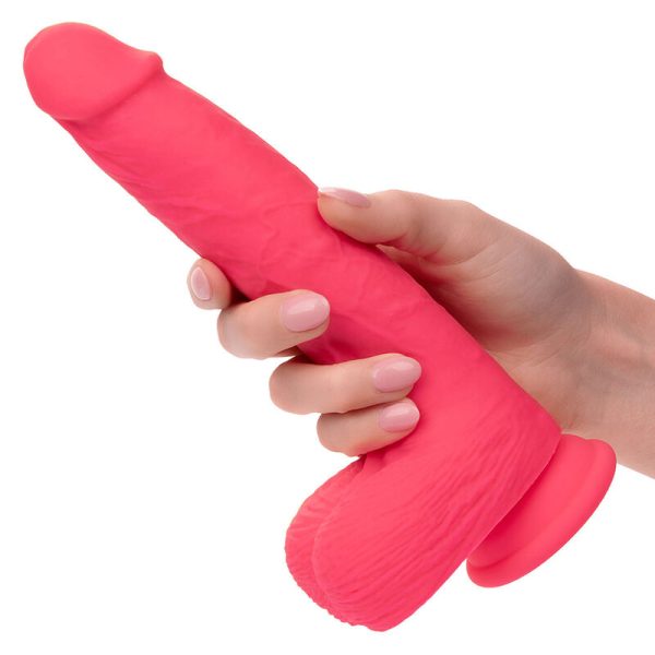 VIBRADOR REALÍSTICO STUDS COM 10 VIBRAÇÕES (ROSA)