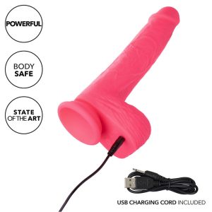 VIBRADOR REALÍSTICO STUDS COM 10 VIBRAÇÕES (ROSA) - Image 7