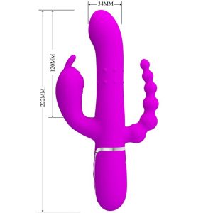 VIBRADOR TRIPLO 4 EM 1 CAMMY MULTIFUNÇÃO (ROSA) - Image 6