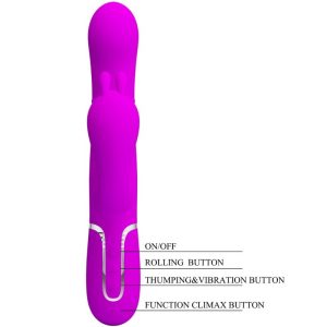 VIBRADOR TRIPLO 4 EM 1 CAMMY MULTIFUNÇÃO (ROSA) - Image 8