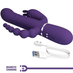 VIBRADOR TRIPLO 4 EM 1 CAMMY MULTIFUNÇÃO (ROXO) - Image 8