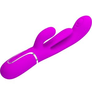 VIBRADOR RABBIT TRIPLO SHANIA MULTIFUNÇÃO (ROSA) - Image 3