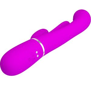 VIBRADOR RABBIT TRIPLO SHANIA MULTIFUNÇÃO (ROSA) - Image 4