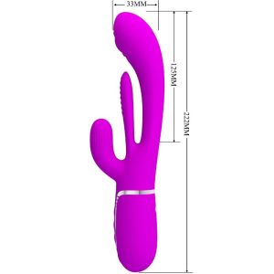 VIBRADOR RABBIT TRIPLO SHANIA MULTIFUNÇÃO (ROSA) - Image 7