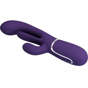VIBRADOR RABBIT TRIPLO SHANIA MULTIFUNÇÃO (ROXO) - Image 5