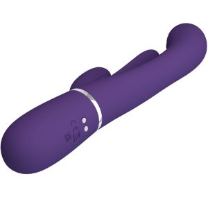 VIBRADOR RABBIT TRIPLO SHANIA MULTIFUNÇÃO (ROXO) - Image 6