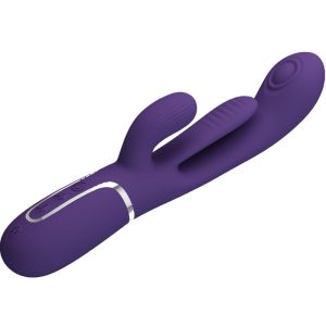 VIBRADOR RABBIT TRIPLO SHANIA MULTIFUNÇÃO (ROXO) - Image 4