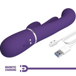 VIBRADOR RABBIT TRIPLO SHANIA MULTIFUNÇÃO (ROXO) - Image 10