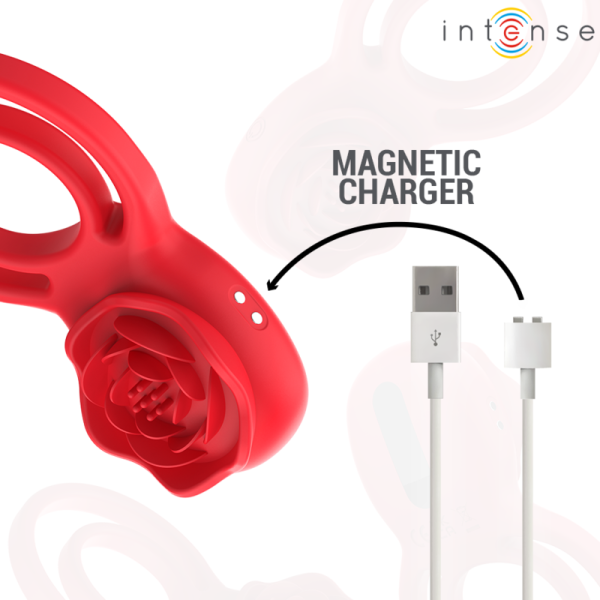 ESTIMULADOR DE CLÍTORIS EM FORMA DE ROSA GAIL (COM COMANDO)