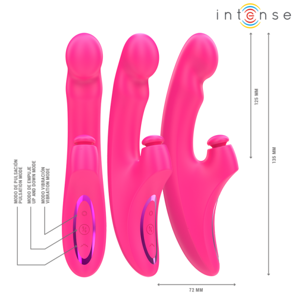 VIBRADOR RABBIT EMI 3 EM 1 (ROSA)
