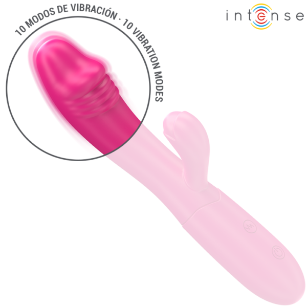 VIBRADOR RABBIT IVY FLEXÍVEL COM LÍNGUA (ROSA)