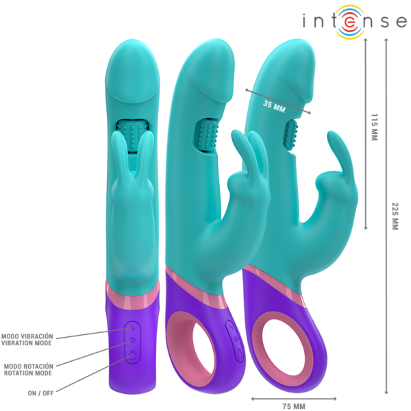 VIBRADOR RABBIT MÓNICA MÓNICA (COM ROTAÇÃO NO PONTO G)