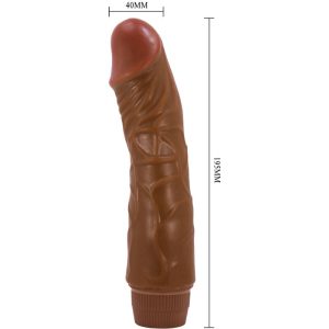 BAILE - JEFF VIBRADOR REALÍSTICO 19.5 CM MULATO - Image 3