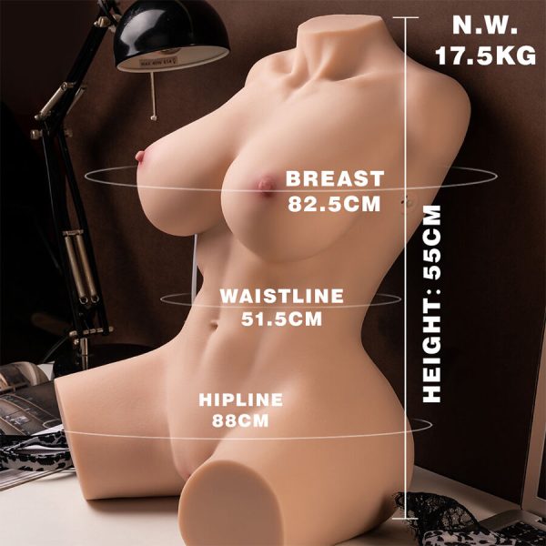 TORSO REALÍSTICO MURIEL (COM THRUSTING) | 55 CM 2 TORSO REALÍSTICO MURIEL (COM THRUSTING) | 55 CM