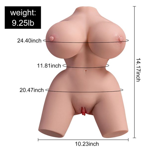 TORSO REALÍSTICO FRIEDA (COM VIBRAÇÃO) | 36 CM