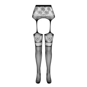 COLLANTS COM EFEITO DE LIGAS S030 PRETAS EROTIC LINE PASSION - Image 5
