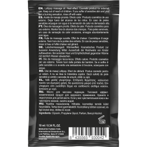 ÓLEO DE MASSAGEM BEIJÁVEL LOLLIPOP | 10 ML - Image 2