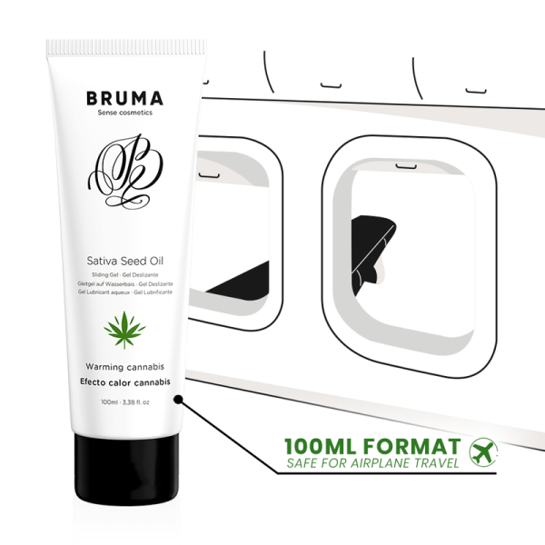 GEL DESLIZANTE BRUMA EFEITO CALOR (SABOR CANNABIS) | 100 ML