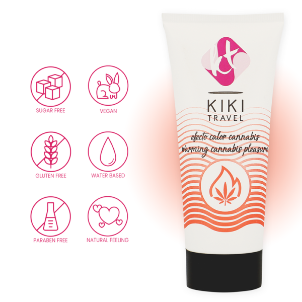 GEL LUBRIFICANTE KIKÍ TRAVEL CANNABIS (EFEITO CALOR) | 50 ML